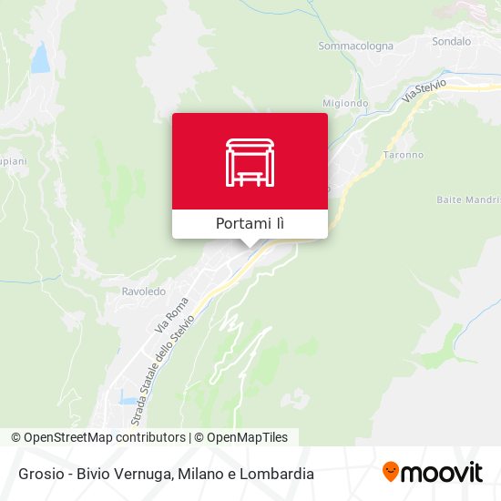 Mappa Grosio - Bivio Vernuga