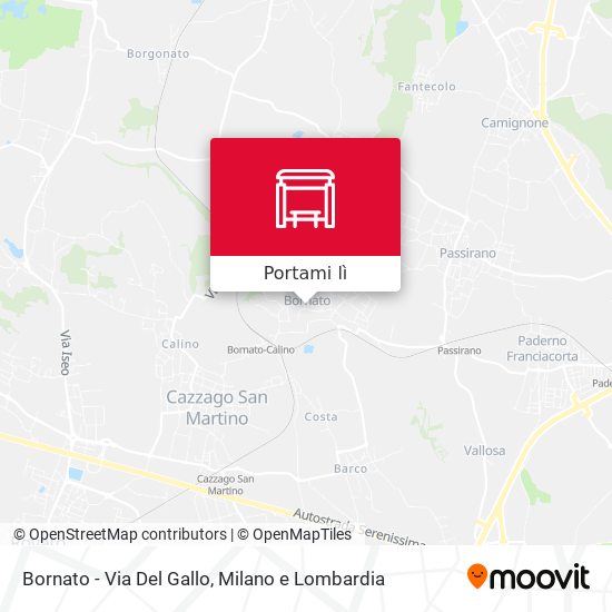 Mappa Bornato - Via Del Gallo