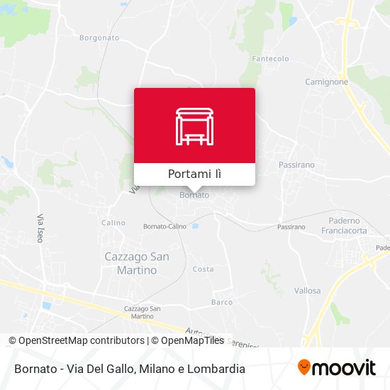Mappa Bornato - Via Del Gallo