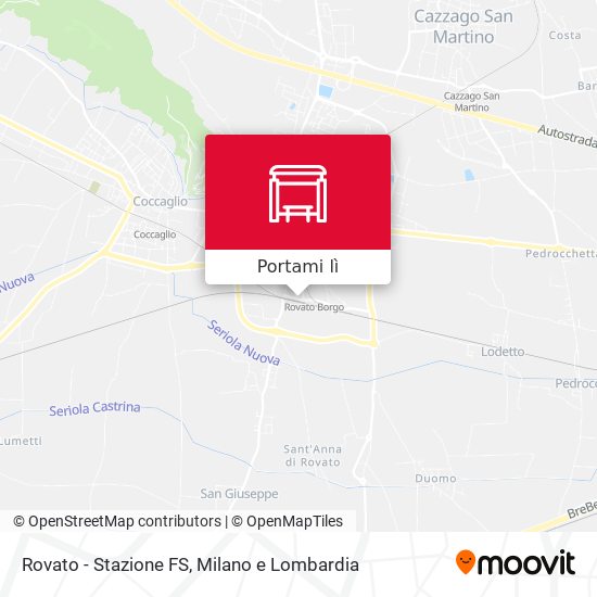 Mappa Rovato - Stazione FS