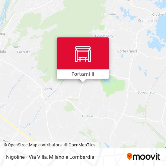 Mappa Nigoline - Via Villa