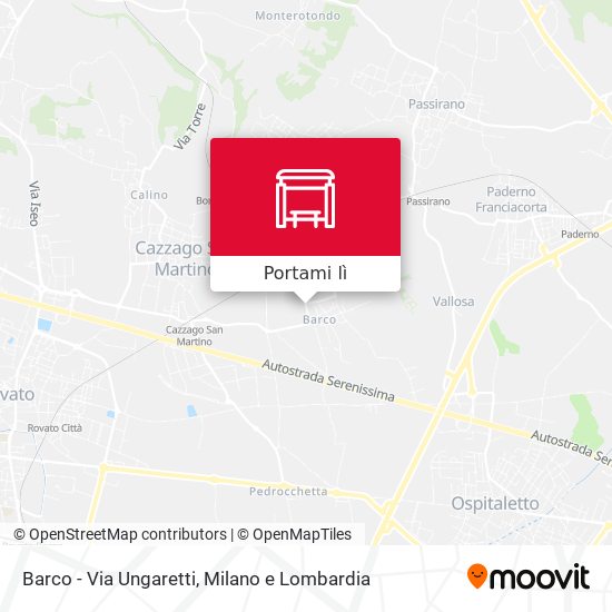 Mappa Barco - Via Ungaretti