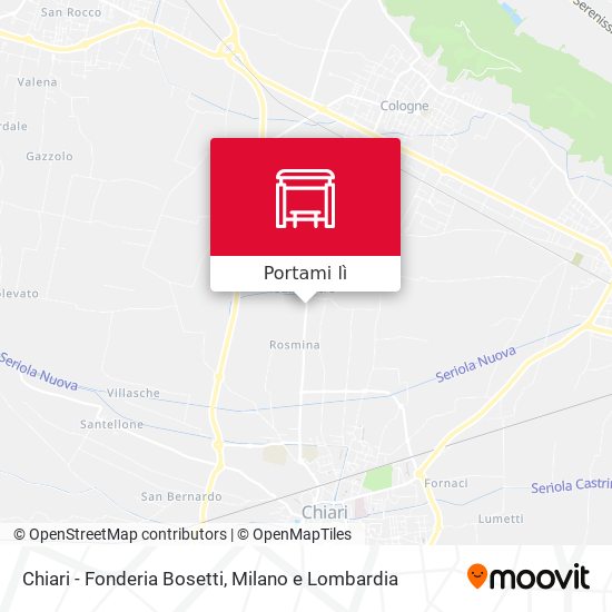 Mappa Chiari - Fonderia Bosetti