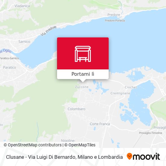 Mappa Clusane - Via Luigi Di Bernardo