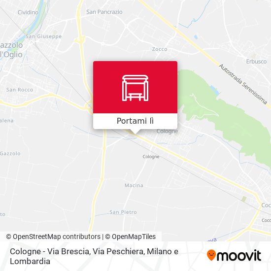 Mappa Cologne - Via Brescia, Via Peschiera