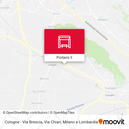 Mappa Cologne - Via Brescia, Via Chiari