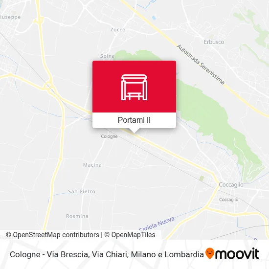 Mappa Cologne - Via Brescia, Via Chiari