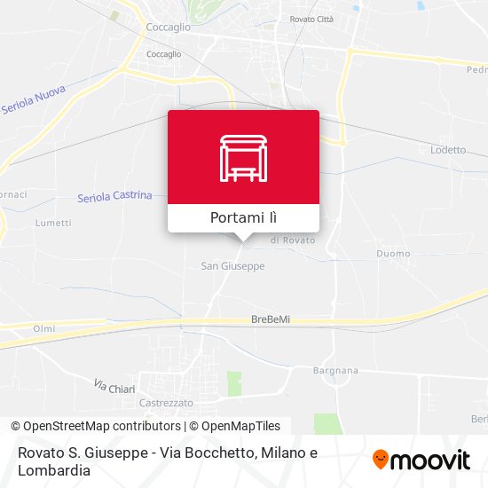 Mappa Rovato S. Giuseppe - Via Bocchetto