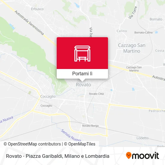 Mappa Rovato - Piazza Garibaldi