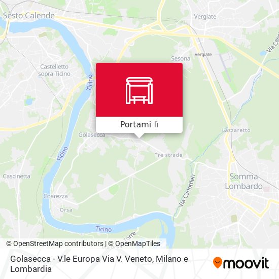 Mappa Golasecca - V.le Europa Via V. Veneto