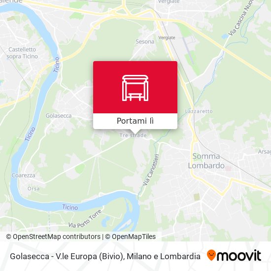 Mappa Golasecca - V.le Europa (Bivio)