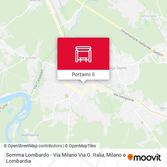 Mappa Somma Lombardo - Via Milano Via G. Italia
