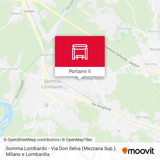 Mappa Somma Lombardo - Via Don Selva (Mezzana Sup.)
