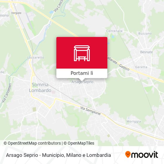 Mappa Arsago Seprio - Municipio