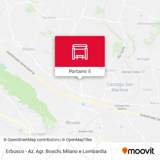 Mappa Erbusco - Az. Agr. Boschi