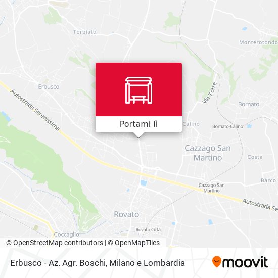 Mappa Erbusco - Az. Agr. Boschi