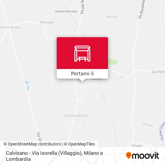Mappa Calvisano - Via Isorella (Villaggio)