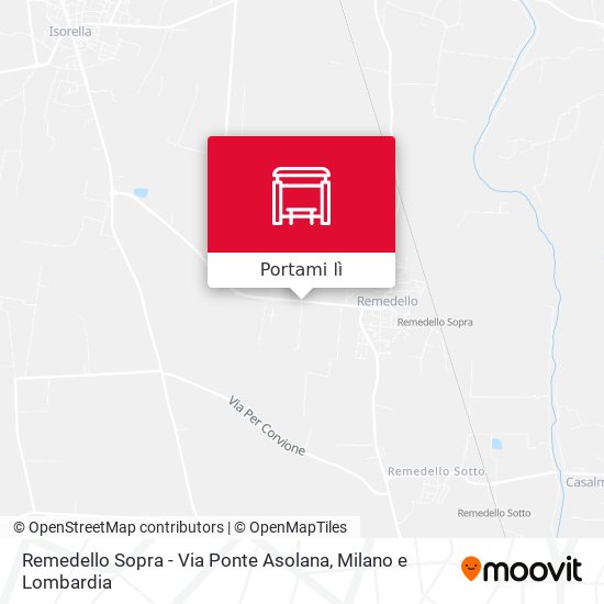 Mappa Remedello Sopra - Via Ponte Asolana