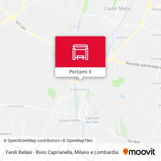 Mappa Fenili Belasi - Bivio Caprianella