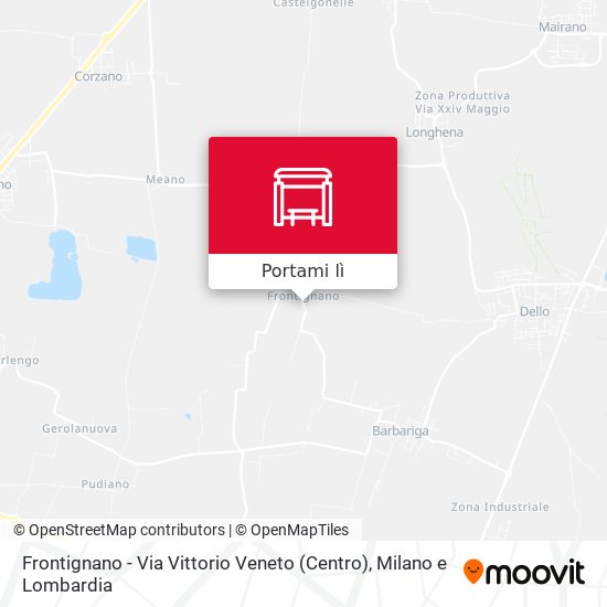 Mappa Frontignano - Via Vittorio Veneto (Centro)