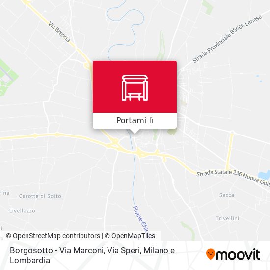 Mappa Borgosotto - Via Marconi, Via Speri