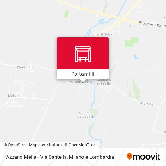 Mappa Azzano Mella - Via Santella