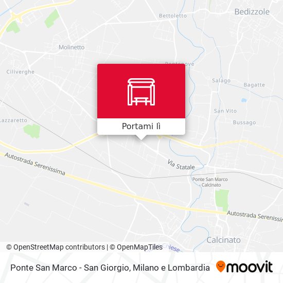 Mappa Ponte San Marco - San Giorgio