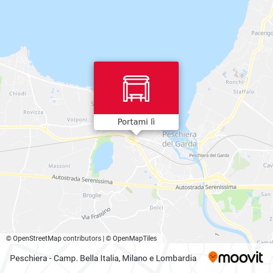 Mappa Peschiera - Camp. Bella Italia