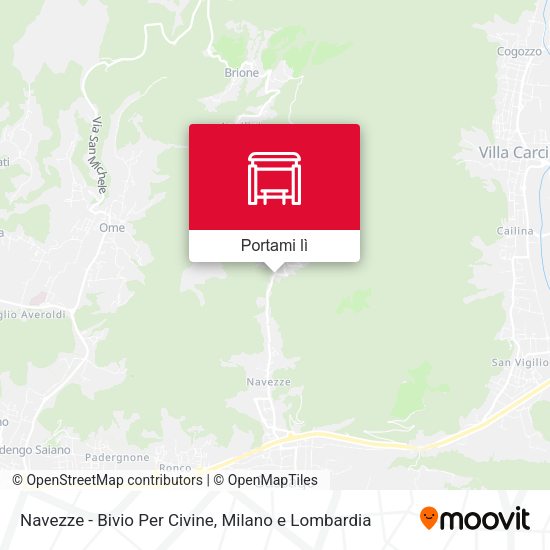Mappa Navezze - Bivio Per Civine