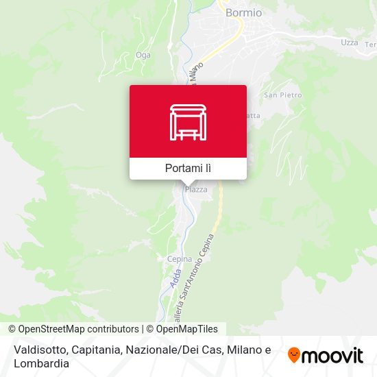 Mappa Valdisotto, Capitania, Nazionale / Dei Cas