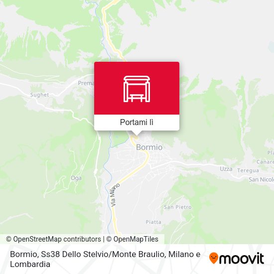 Mappa Bormio, Ss38 Dello Stelvio / Monte Braulio