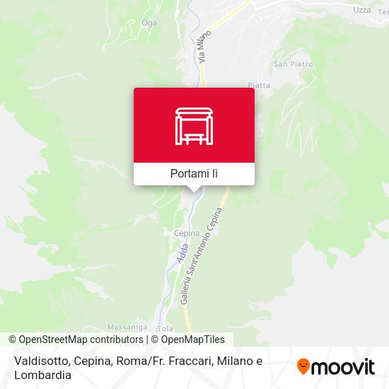 Mappa Valdisotto, Cepina, Roma / Fr. Fraccari