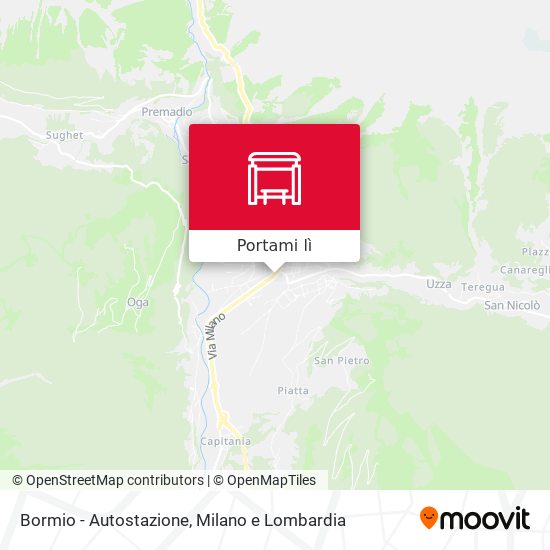 Mappa Bormio - Autostazione