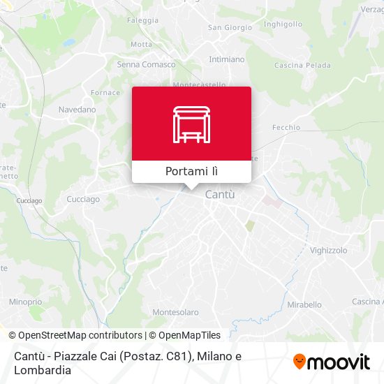 Mappa Cantù - Piazzale Cai (Postaz. C81)
