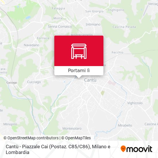 Mappa Cantù - Piazzale Cai (Postaz. C85 / C86)