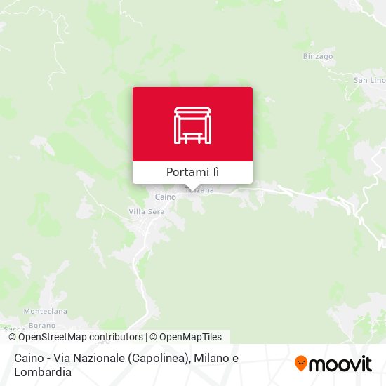 Mappa Caino - Via Nazionale (Capolinea)