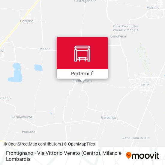 Mappa Frontignano - Via Vittorio Veneto (Centro)