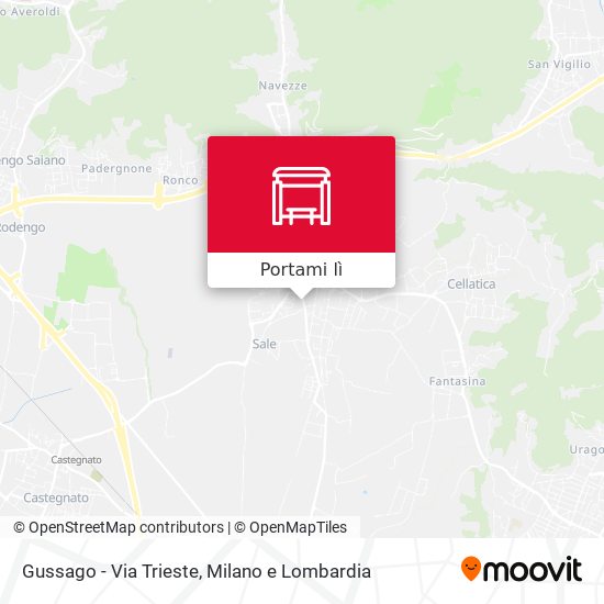 Mappa Gussago - Via Trieste