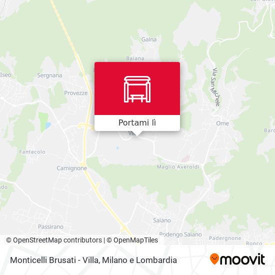 Mappa Monticelli Brusati - Villa