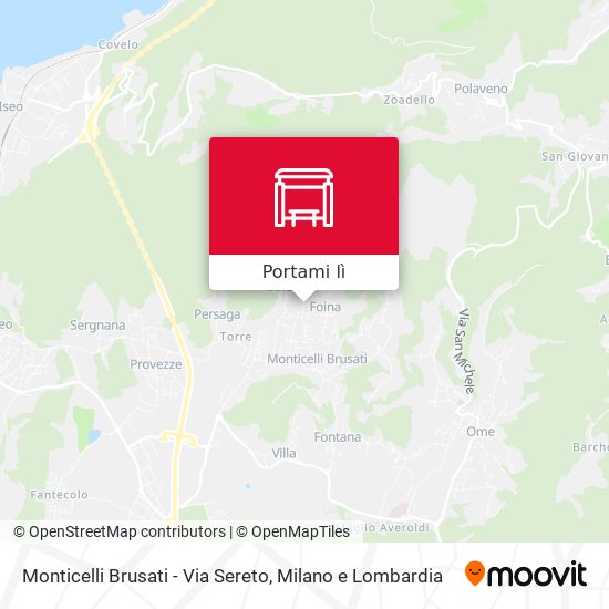 Mappa Monticelli Brusati - Via Sereto