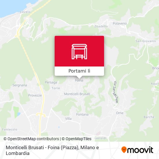 Mappa Monticelli Brusati - Foina (Piazza)