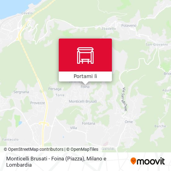 Mappa Monticelli Brusati - Foina (Piazza)