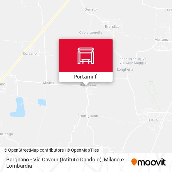 Mappa Bargnano - Via Cavour (Istituto Dandolo)