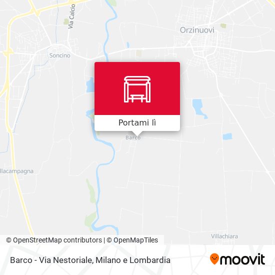 Mappa Barco - Via Nestoriale