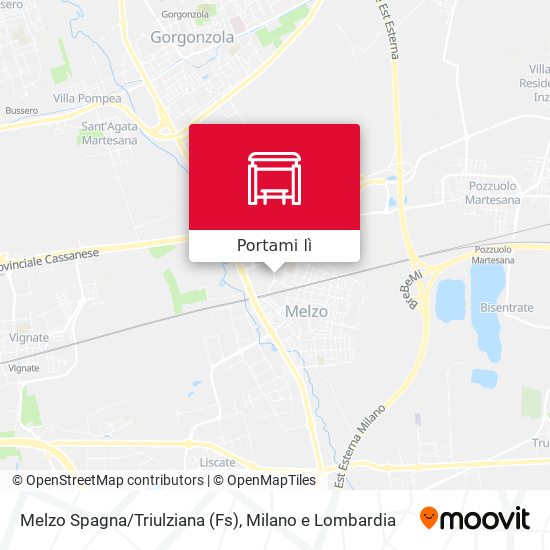 Mappa Melzo Spagna/Triulziana (Fs)