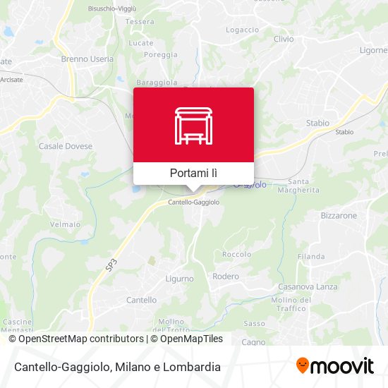 Mappa Cantello-Gaggiolo