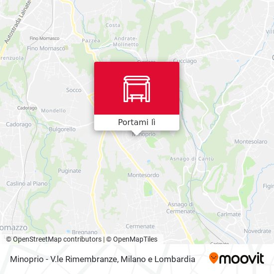 Mappa Minoprio - V.le Rimembranze