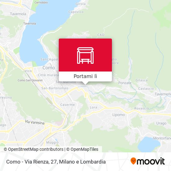 Mappa Como - Via Rienza, 27