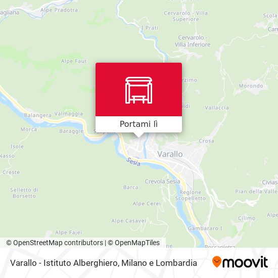Mappa Varallo - Istituto Alberghiero