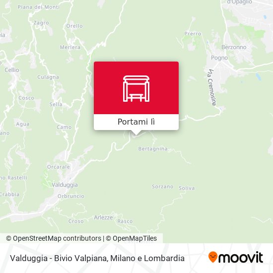 Mappa Valduggia - Bivio Valpiana